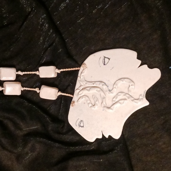 Porcelain Necklace or Wall Hanging - Picture 1 of 5